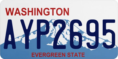 WA license plate AYP2695