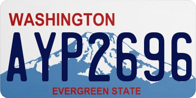 WA license plate AYP2696