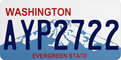 WA license plate AYP2722