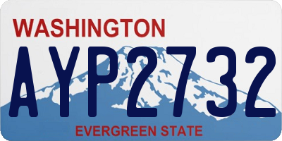 WA license plate AYP2732