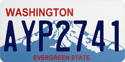 WA license plate AYP2741