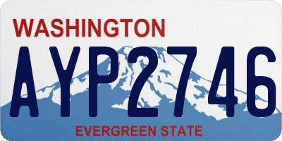 WA license plate AYP2746