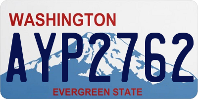 WA license plate AYP2762
