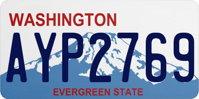 WA license plate AYP2769