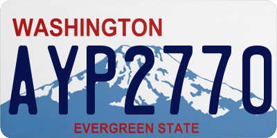 WA license plate AYP2770