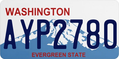 WA license plate AYP2780