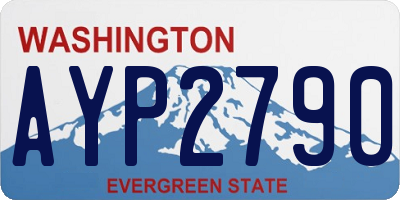 WA license plate AYP2790