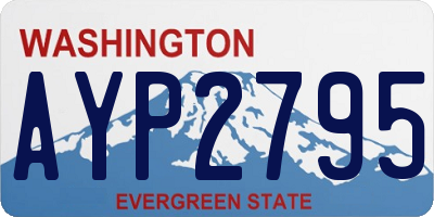 WA license plate AYP2795