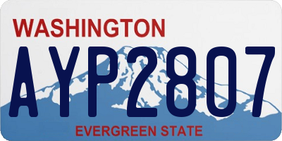 WA license plate AYP2807