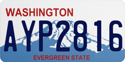 WA license plate AYP2816