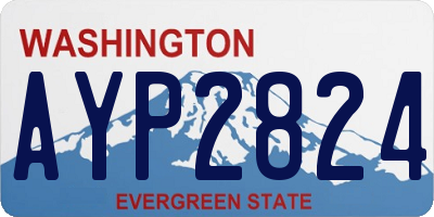 WA license plate AYP2824
