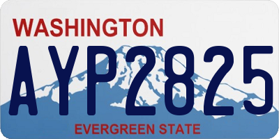 WA license plate AYP2825