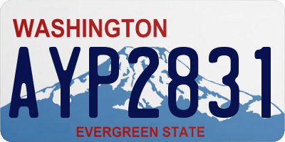 WA license plate AYP2831