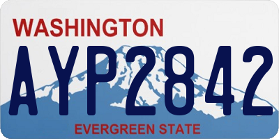 WA license plate AYP2842
