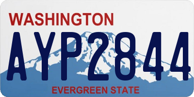 WA license plate AYP2844