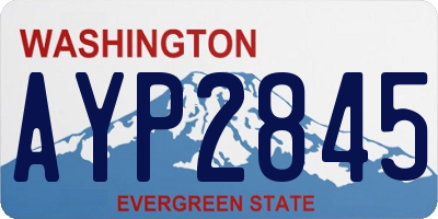WA license plate AYP2845
