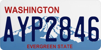 WA license plate AYP2846