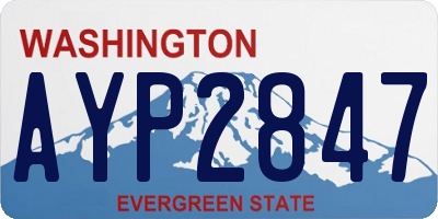 WA license plate AYP2847
