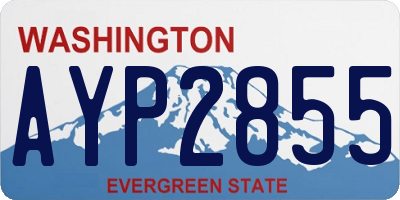 WA license plate AYP2855