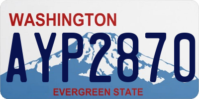 WA license plate AYP2870