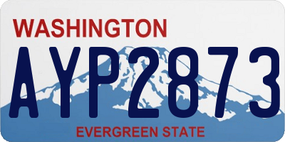WA license plate AYP2873