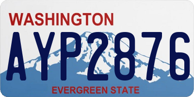 WA license plate AYP2876