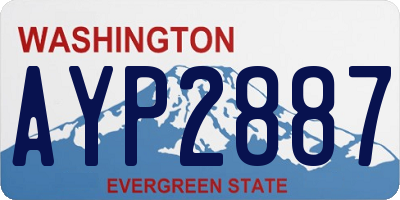 WA license plate AYP2887