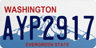 WA license plate AYP2917