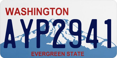 WA license plate AYP2941