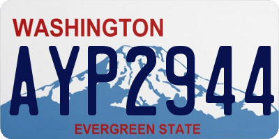 WA license plate AYP2944