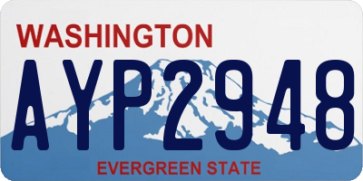 WA license plate AYP2948