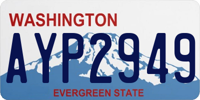 WA license plate AYP2949