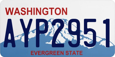 WA license plate AYP2951