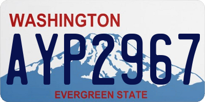 WA license plate AYP2967