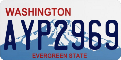 WA license plate AYP2969