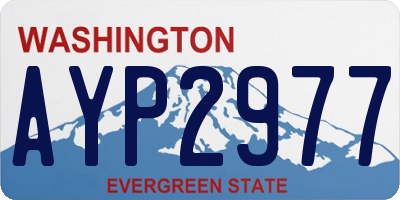 WA license plate AYP2977