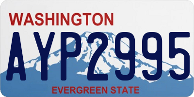 WA license plate AYP2995