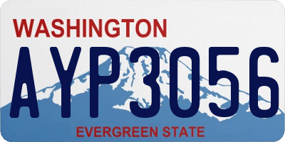 WA license plate AYP3056