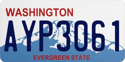 WA license plate AYP3061
