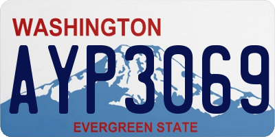 WA license plate AYP3069