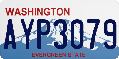 WA license plate AYP3079