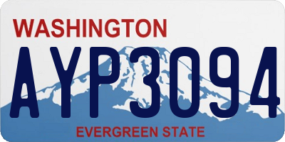 WA license plate AYP3094