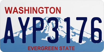WA license plate AYP3176