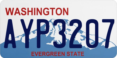 WA license plate AYP3207