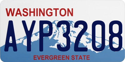 WA license plate AYP3208