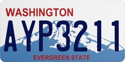 WA license plate AYP3211