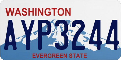 WA license plate AYP3244
