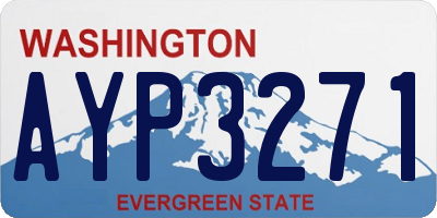 WA license plate AYP3271
