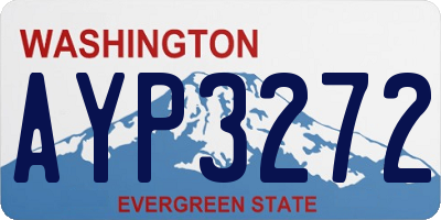 WA license plate AYP3272