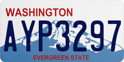 WA license plate AYP3297